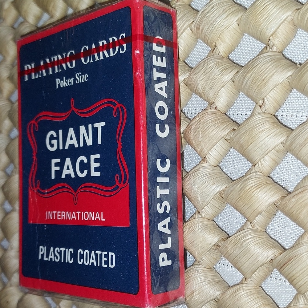 VTG Giant Face International Playing Cards NWOT - Picture 5 of 8